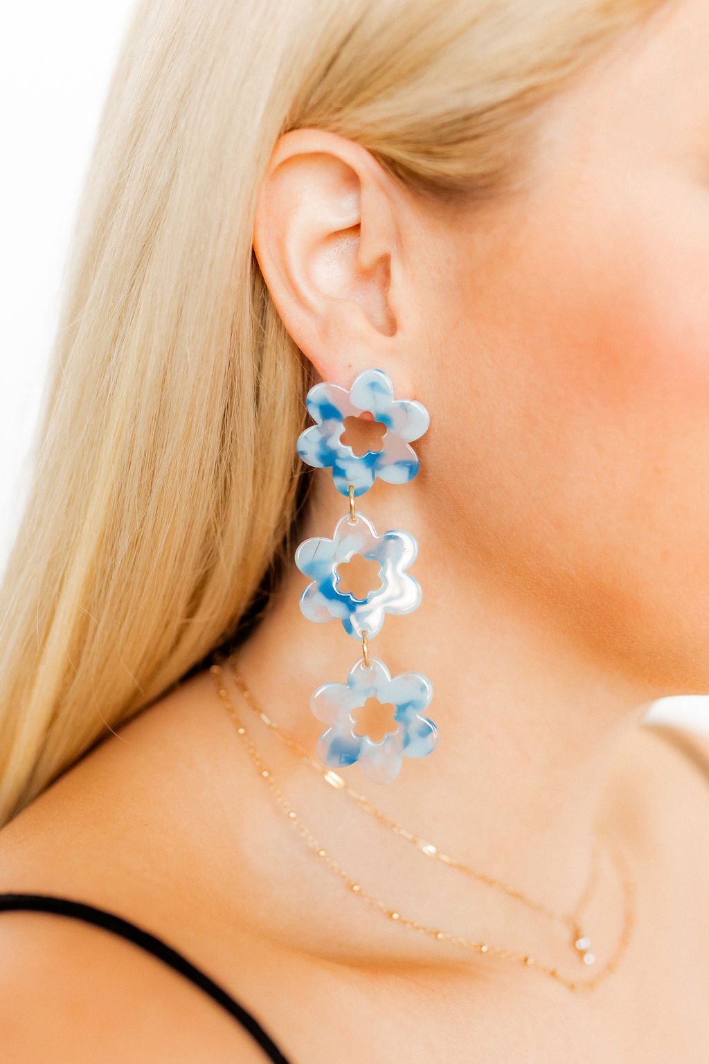Zoey - Ocean Eyes - Earrings - LINNY CO WholesaleAcetate