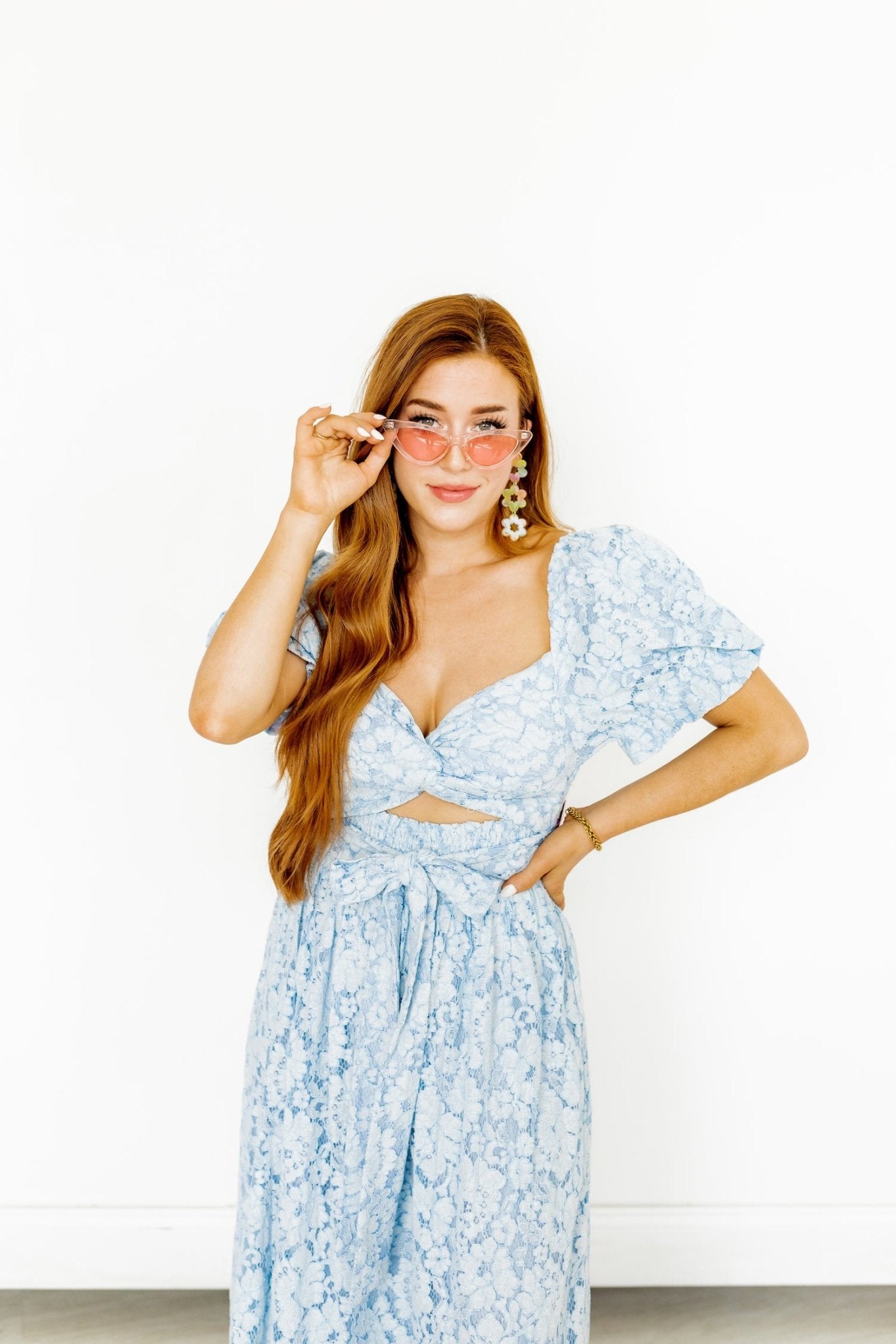 Zoey Statement Earrings - Neon Punch - LINNY CO WholesaleAcetate