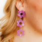 Zoey Statement Earrings - Orchid Purple - LINNY CO WholesaleAcetate