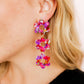 Zoey Statement Earrings - Pink Multi - LINNY CO WholesaleAcetate