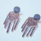 Janelle - Multi Glitter - Earrings
