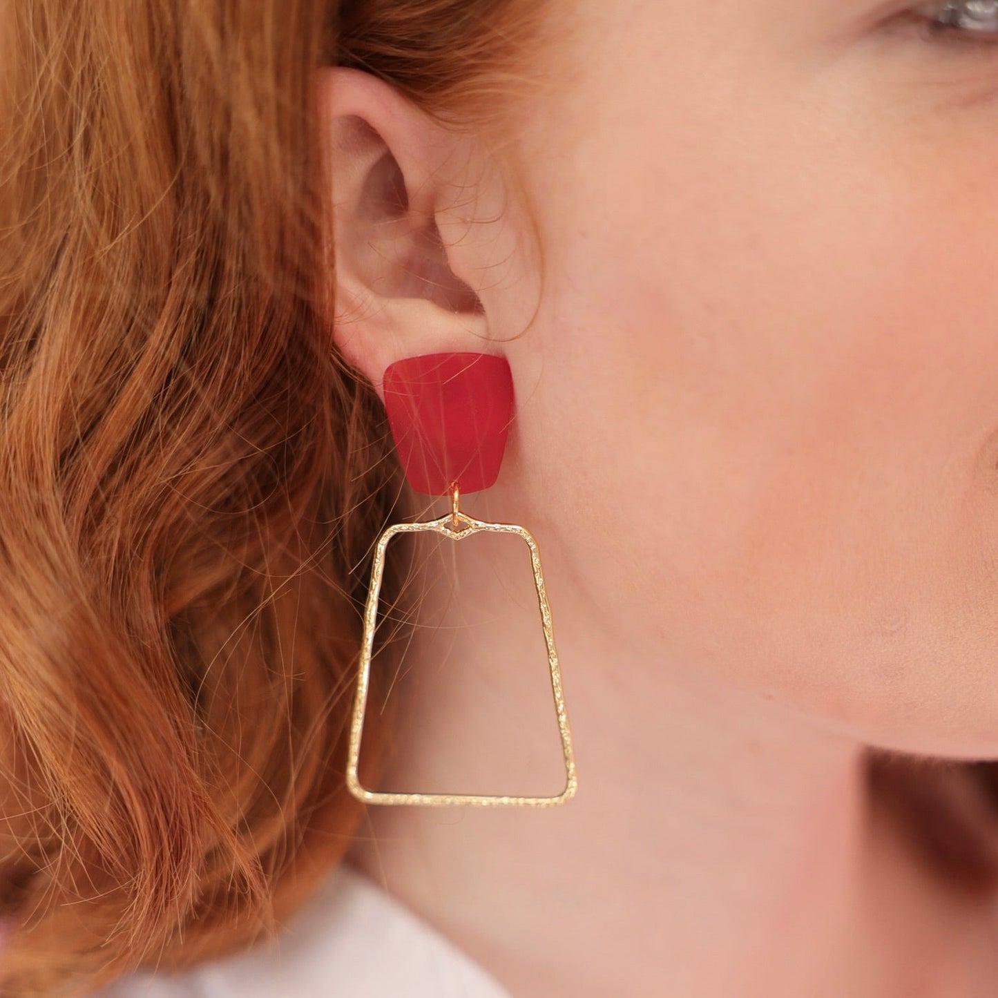 Kaelyn - True Red - Earrings