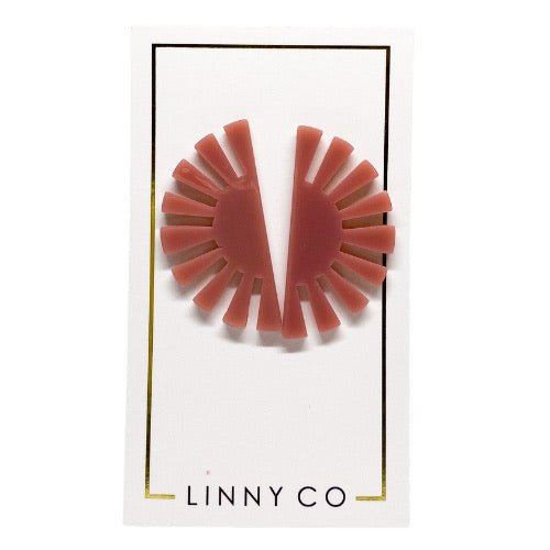 Blake - Dusty Pink - Earrings - LINNY CO WholesaleAcetate