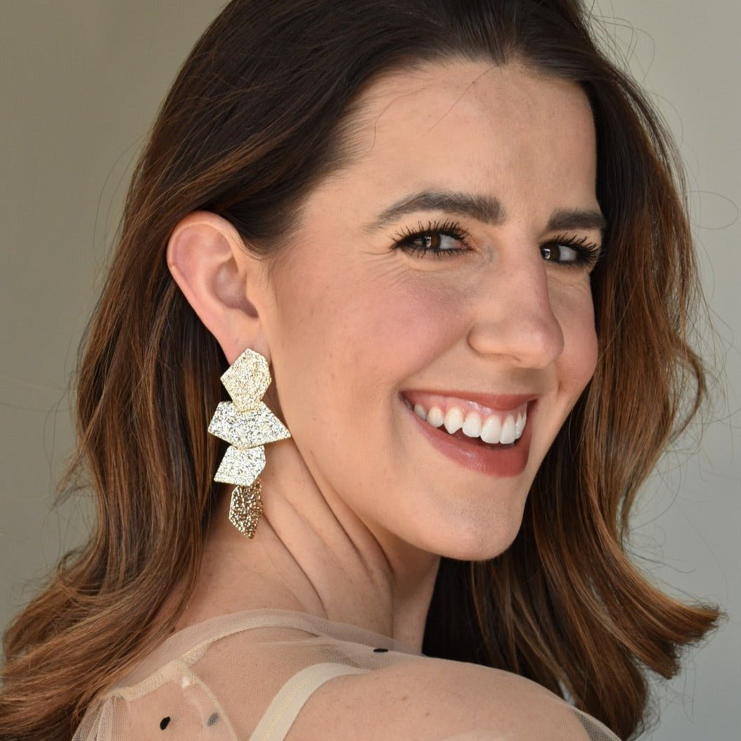 Electra - Gold - Earrings - LINNY CO WholesaleMetals