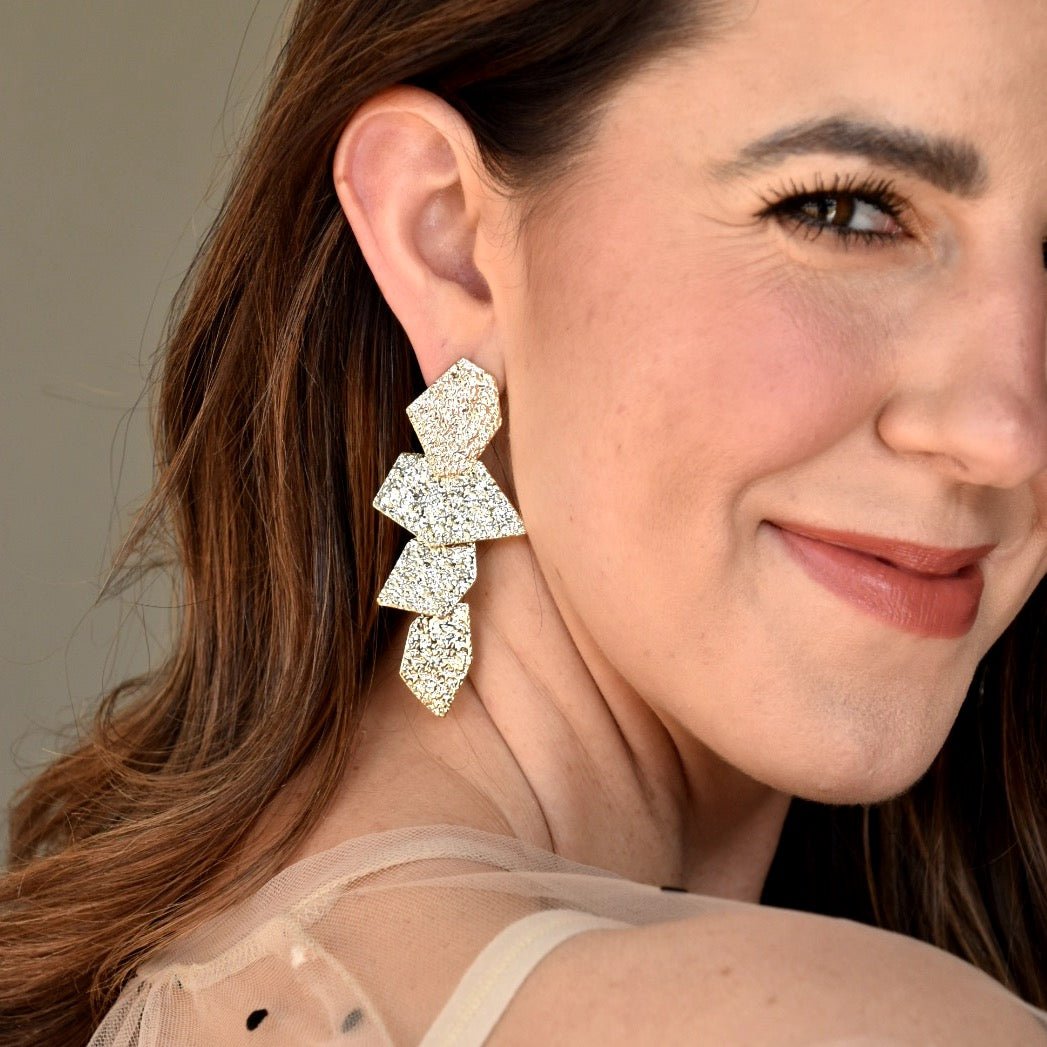 Electra - Gold - Earrings - LINNY CO WholesaleMetals