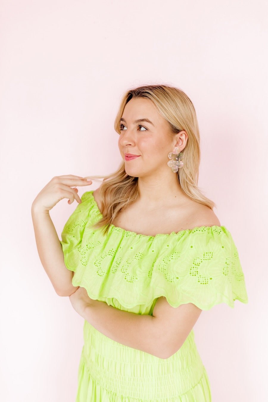 Gianna - Cherry Bloom - Earrings - LINNY CO WholesaleAcetate