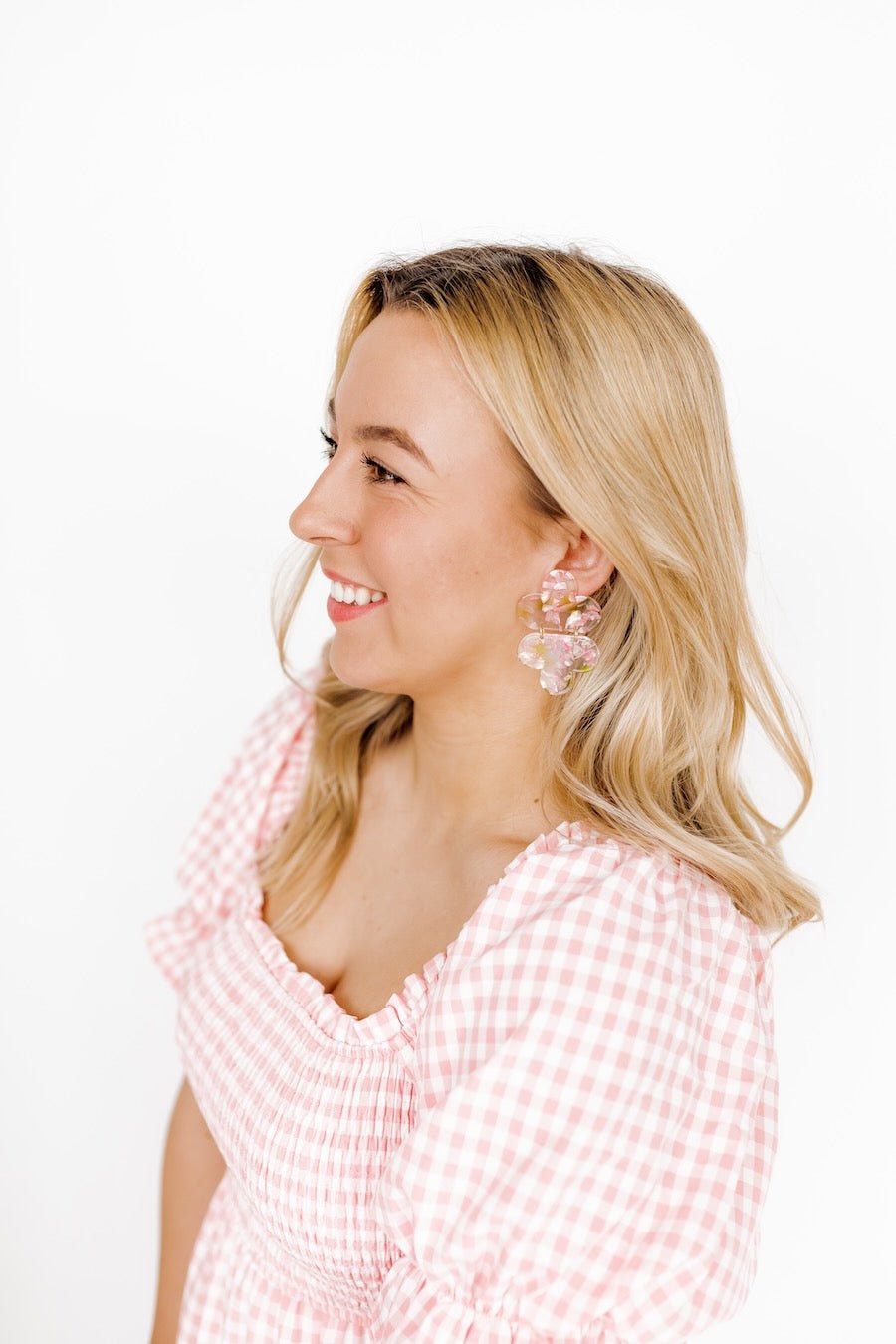 Gianna - Cherry Bloom - Earrings - LINNY CO WholesaleAcetate