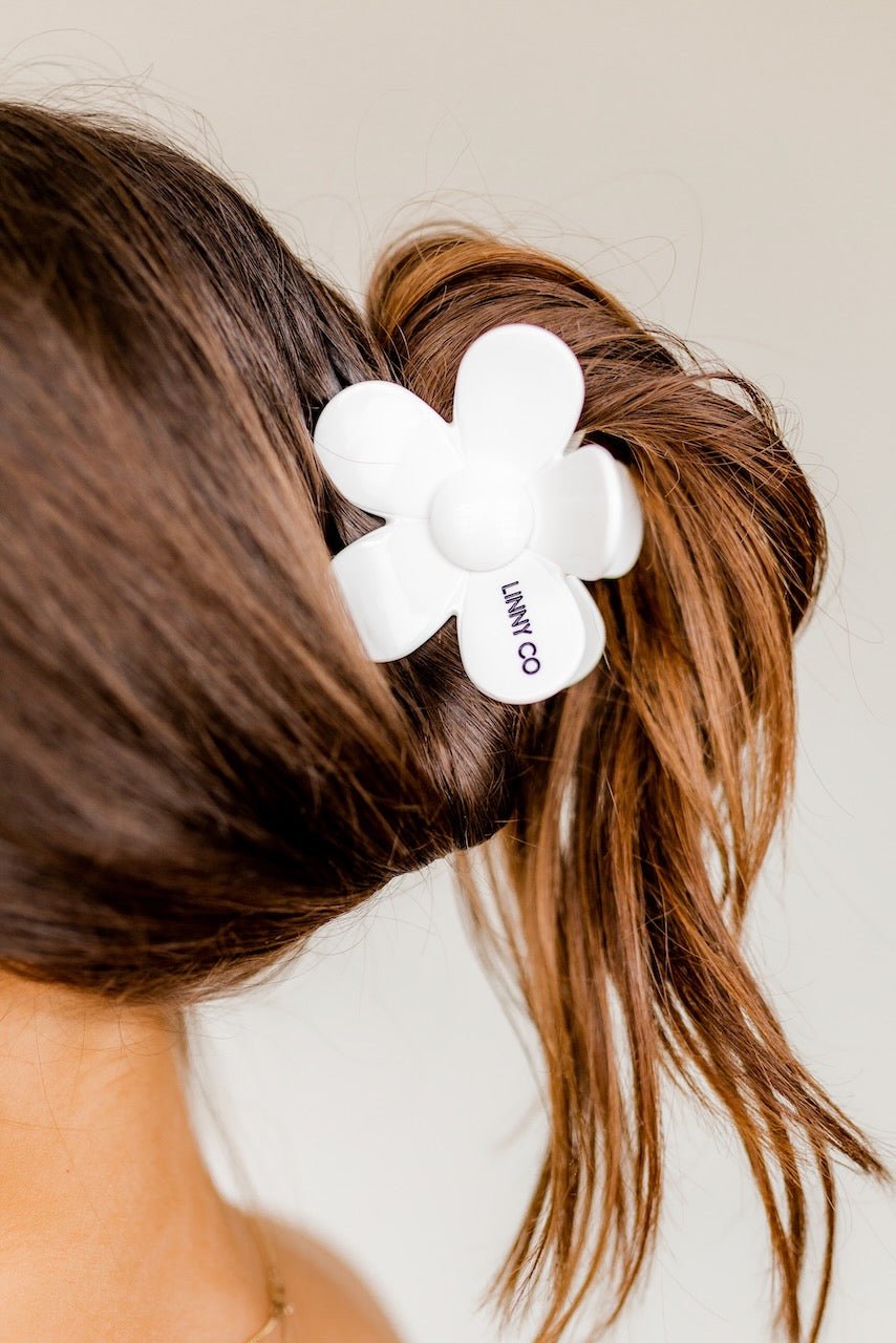 Hair Clip - Gigi - True White - LINNY CO WholesaleHair Accessories