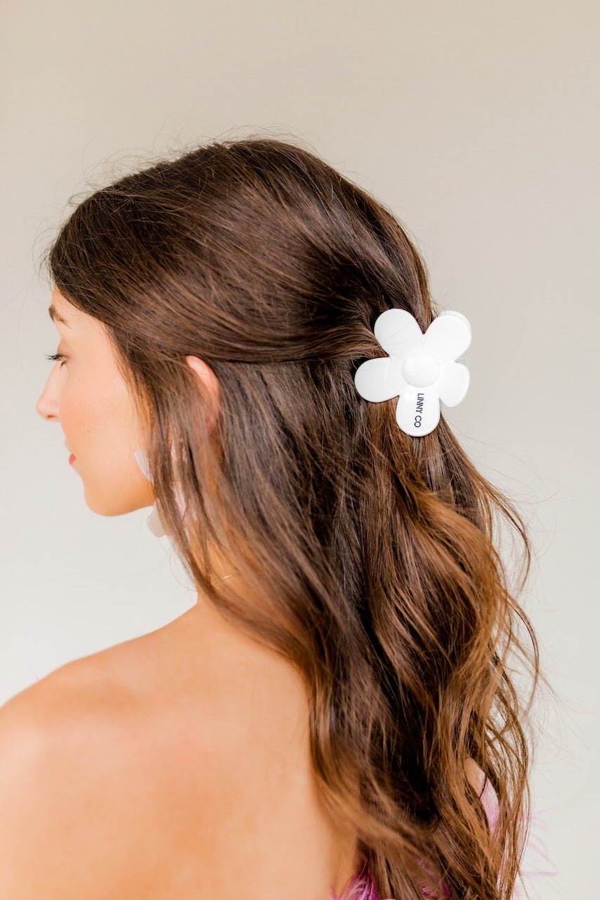 Hair Clip - Gigi - True White - LINNY CO WholesaleHair Accessories