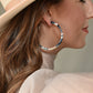 Holly Mega Hoop Earrings - Desert Camo - LINNY CO WholesaleAcetate