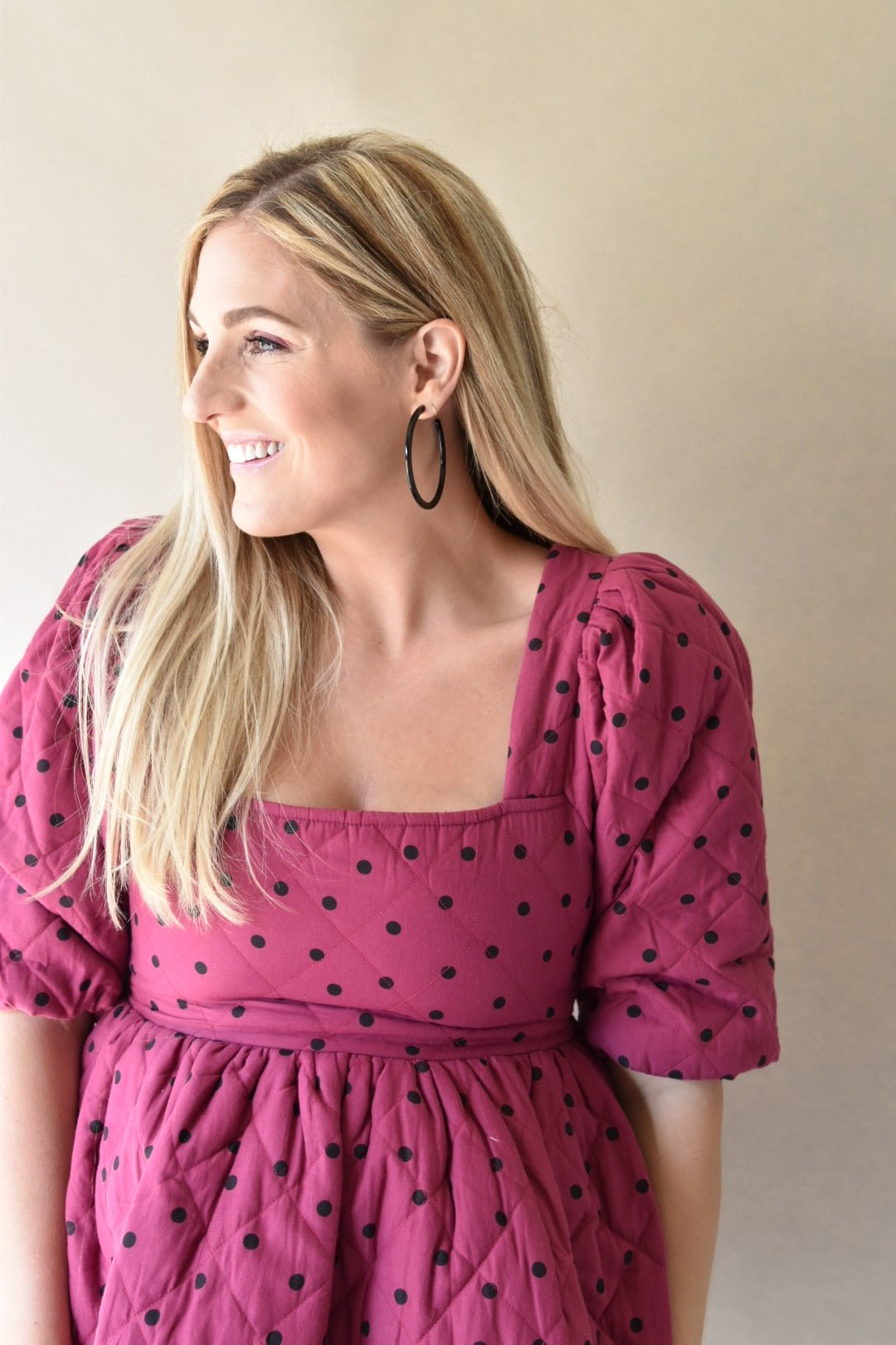 Holly Mega Hoop Earrings - True Black - LINNY CO WholesaleAcetate