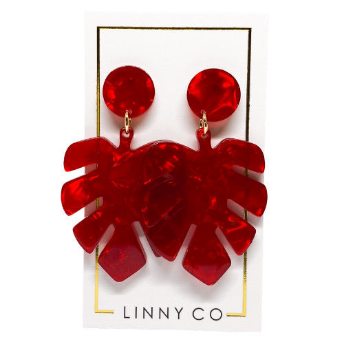 Isla - Pearlized Red - Earrings