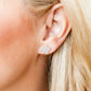 Jenna Flower Stud - Silver Glitter - Earrings - LINNY CO WholesaleAcetate