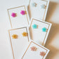Jenna Flower Stud - Silver Glitter - Earrings - LINNY CO WholesaleAcetate