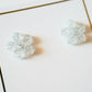 Jenna Flower Stud - Silver Glitter - Earrings - LINNY CO WholesaleAcetate