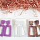 Kennedy Statement Earrings - Purple Glitter - LINNY CO WholesaleAcetate