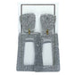 Kennedy Statement Earrings - Silver Glitter - LINNY CO WholesaleAcetate