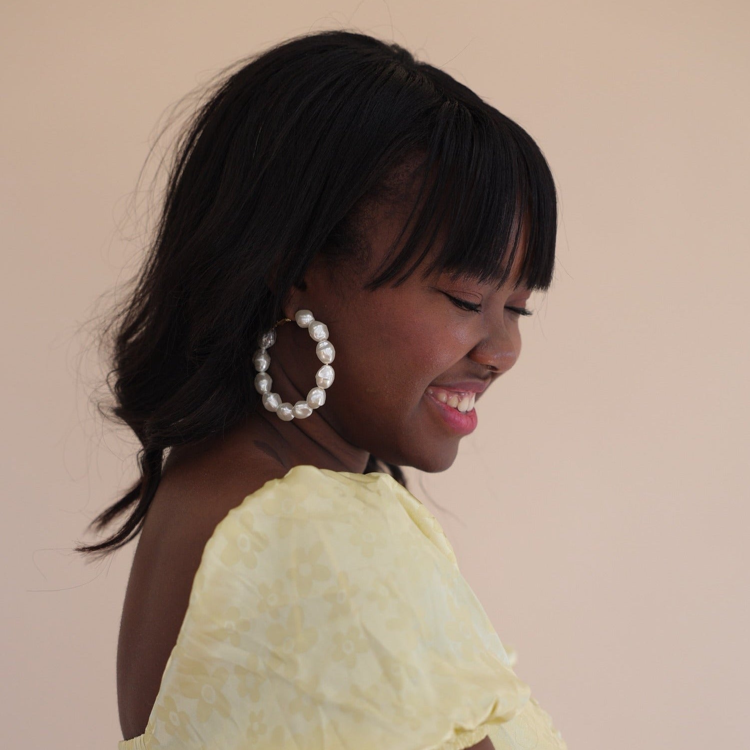 Macy Pearl - Earrings - LINNY CO WholesaleMetals