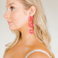Zoey Statement Earrings - Azalea Pink - LINNY CO WholesaleAcetate
