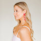 Zoey Statement Earrings - Azalea Pink - LINNY CO WholesaleAcetate