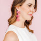 Zoey Statement Earrings - Azalea Pink - LINNY CO WholesaleAcetate