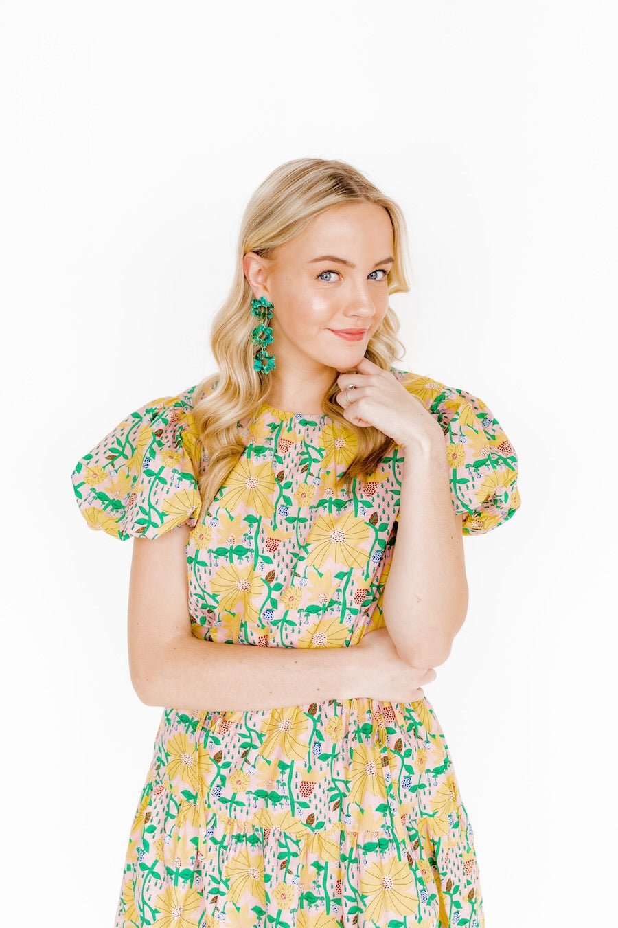 Zoey Statement Earrings - Bahama Mama - LINNY CO WholesaleAcetate