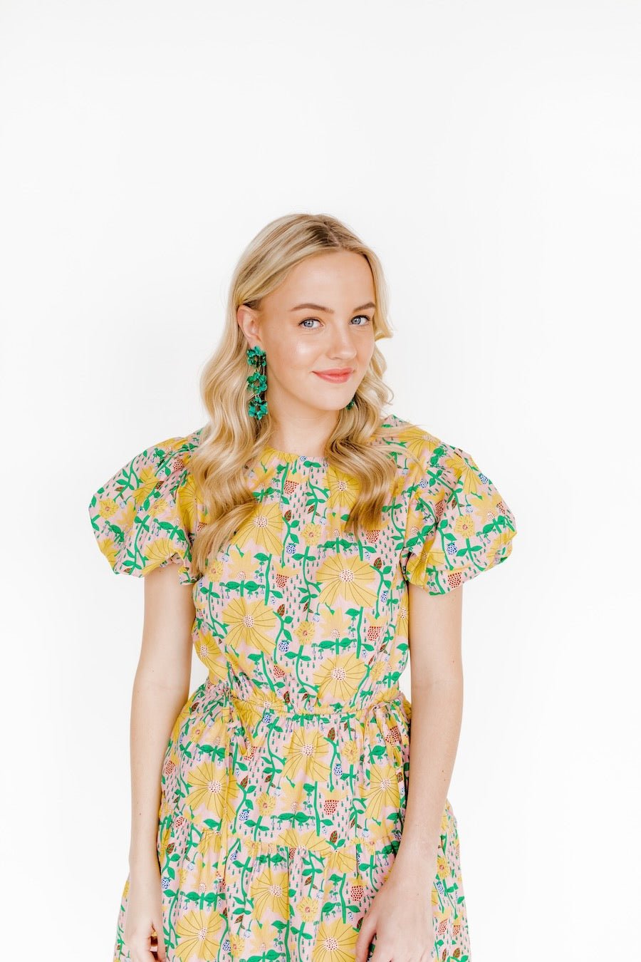 Zoey Statement Earrings - Bahama Mama - LINNY CO WholesaleAcetate