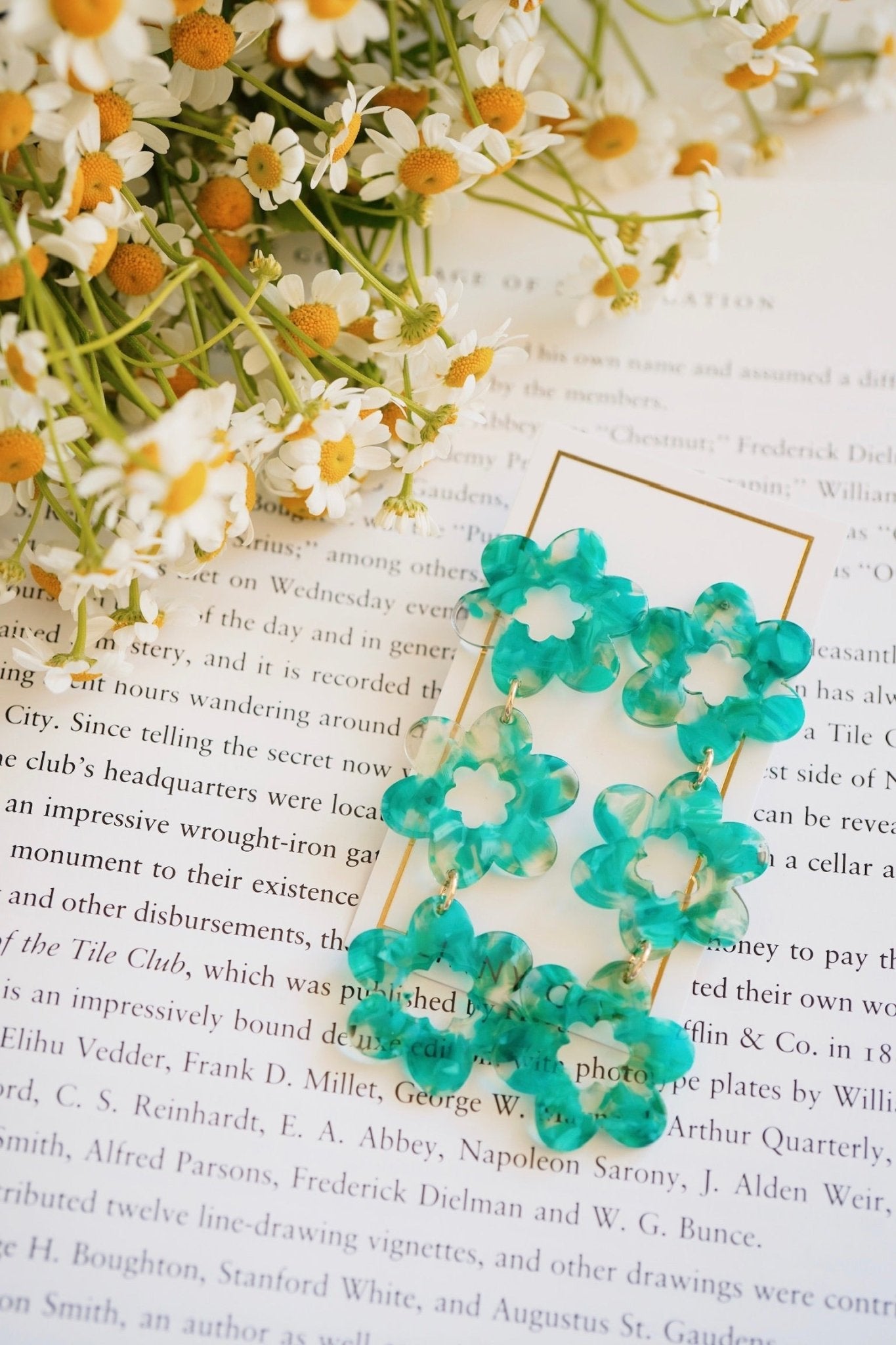 Zoey Statement Earrings - Bahama Mama - LINNY CO WholesaleAcetate