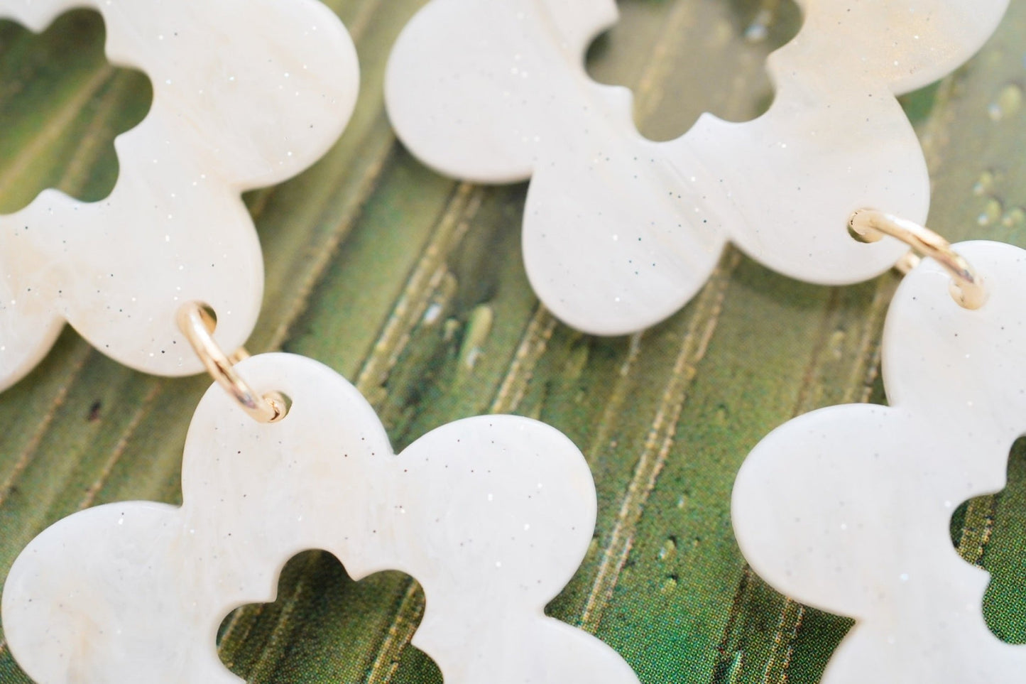 Zoey Statement Earrings - Milky Way - LINNY CO WholesaleAcetate